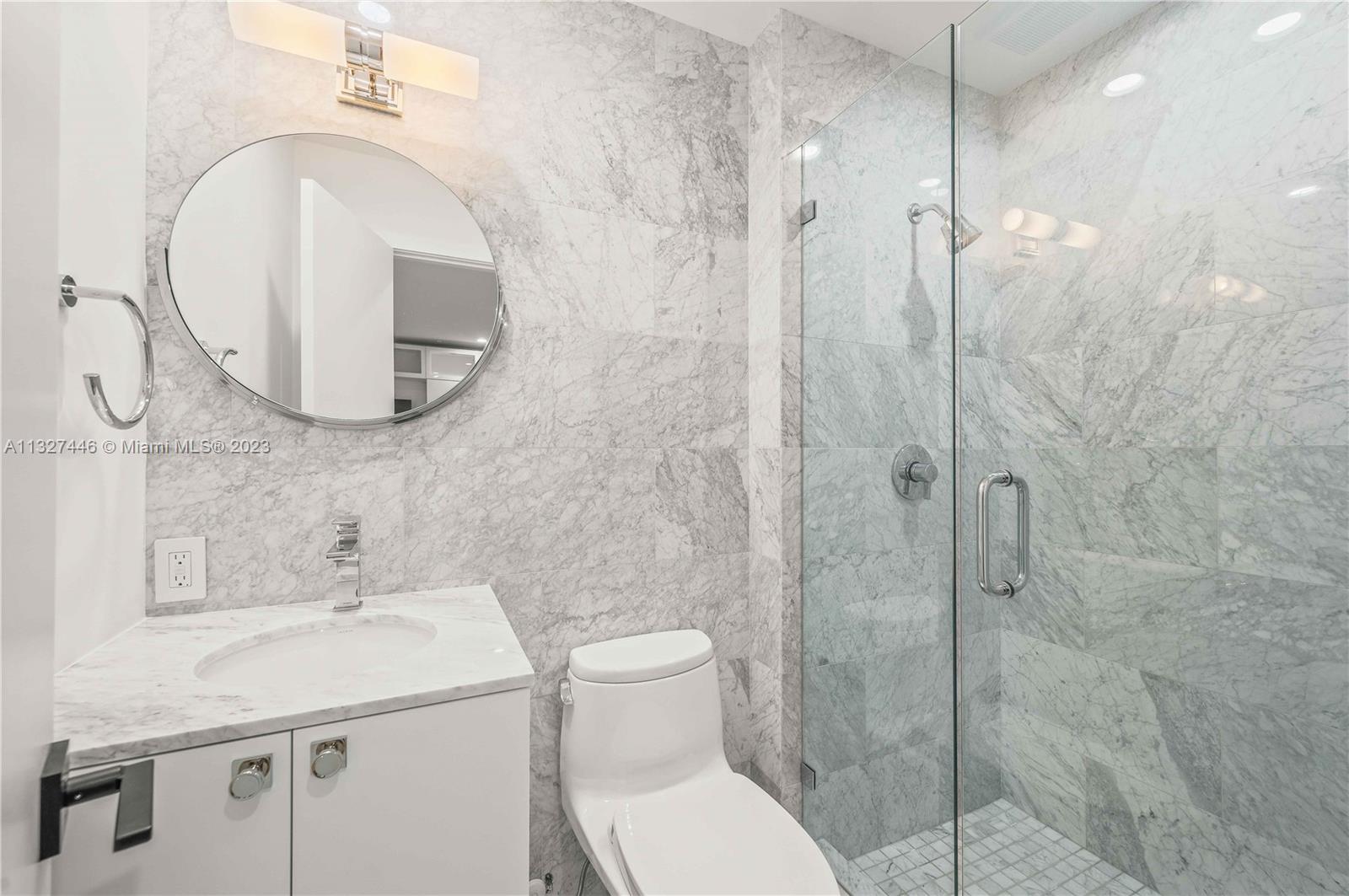 Lower level guest room with full bathroom