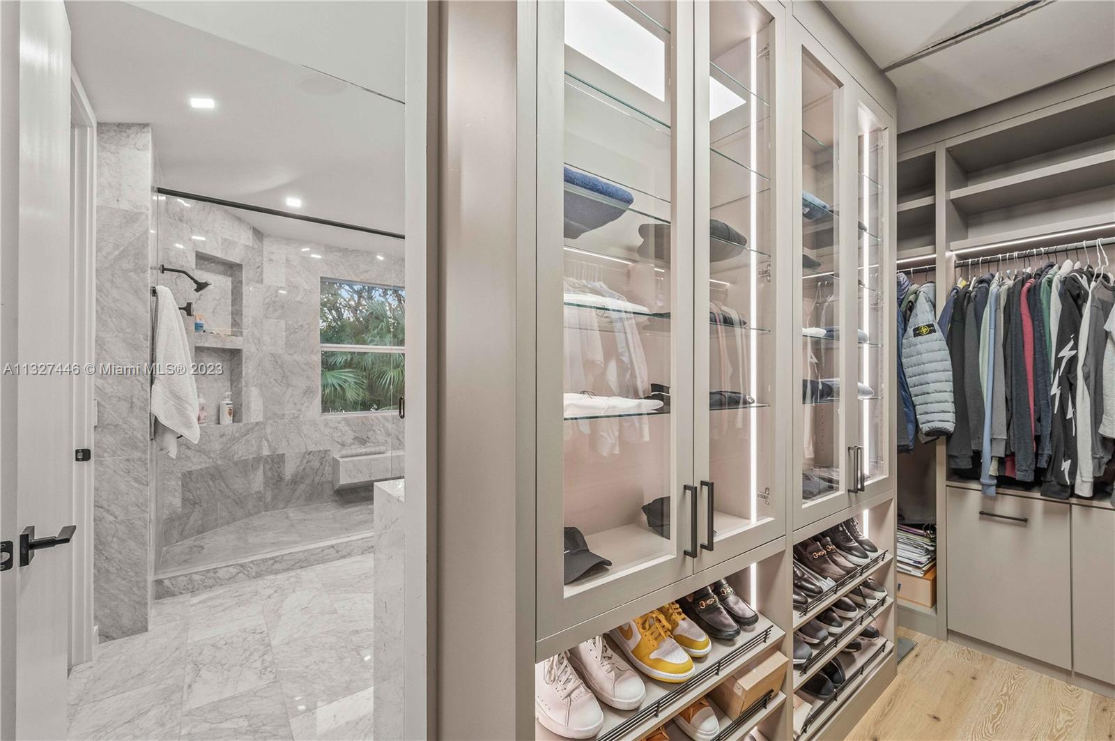 Master walk-in custom closet