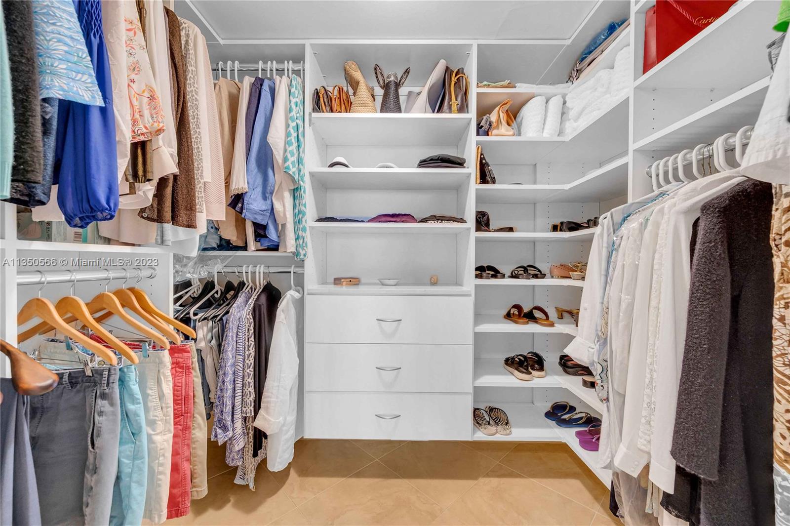 Primary walk-in closet