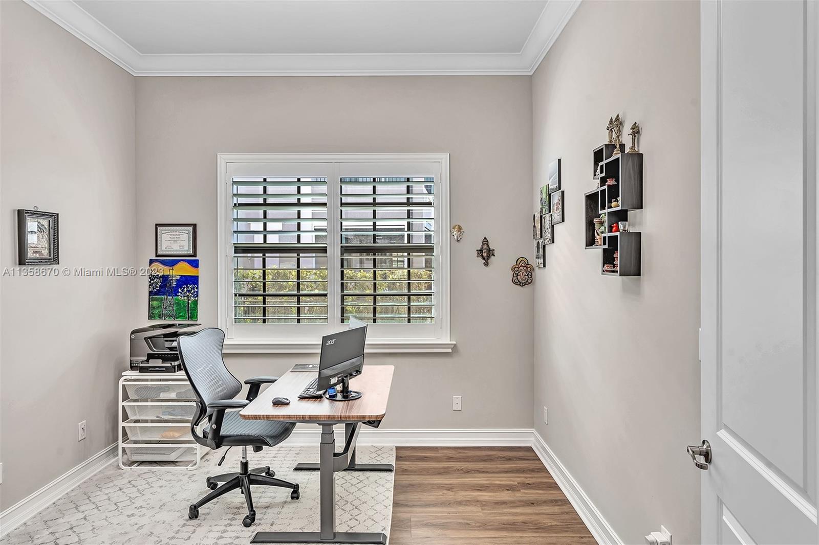 downstairs office