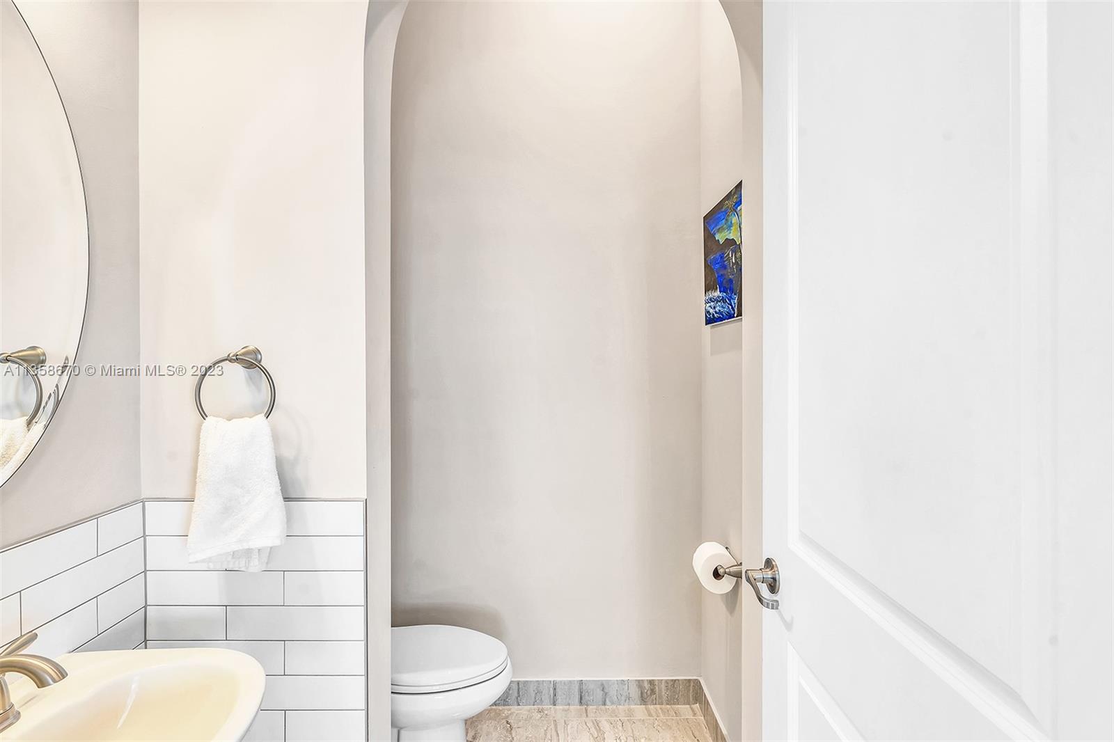 downstairs half bath