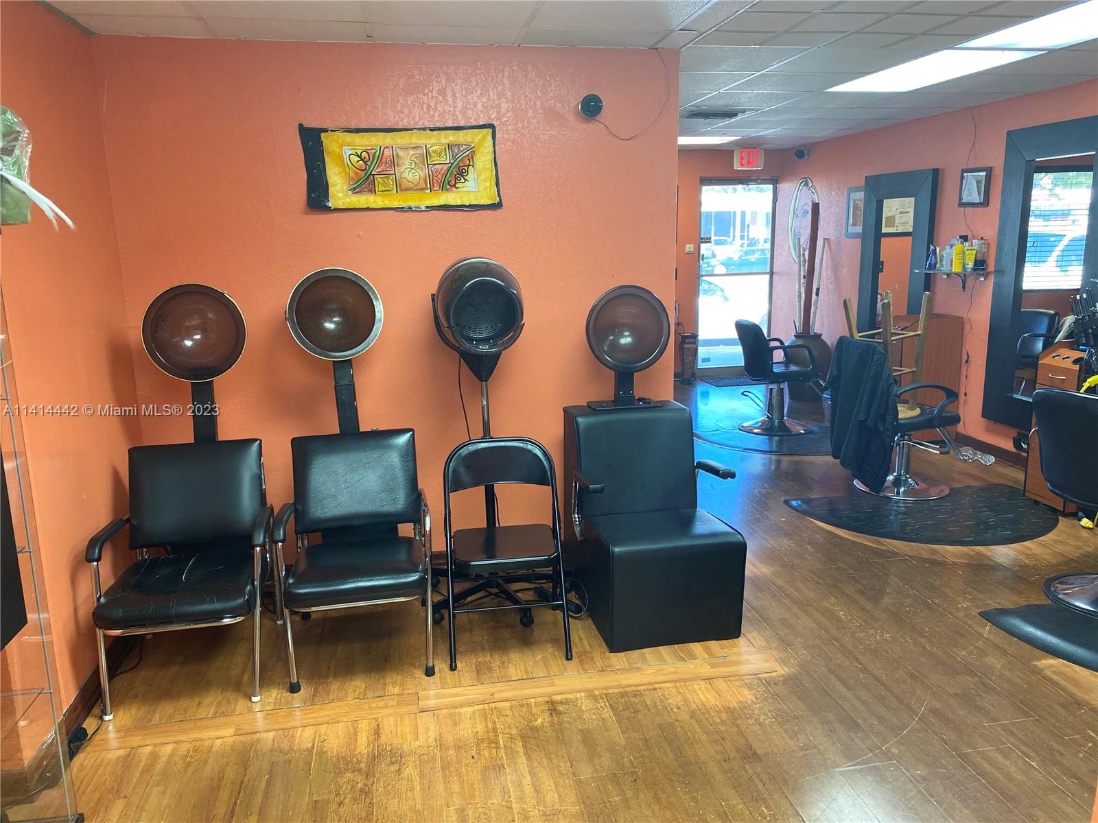 hair drying station