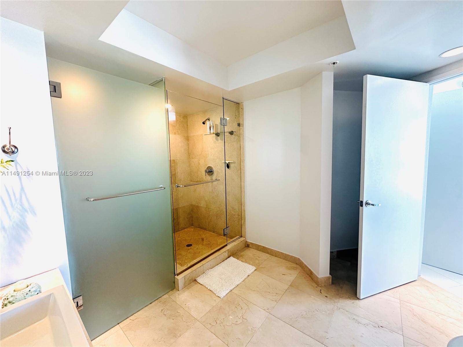 MASTER BATHROOM SHOWER & TOILET CLOSET