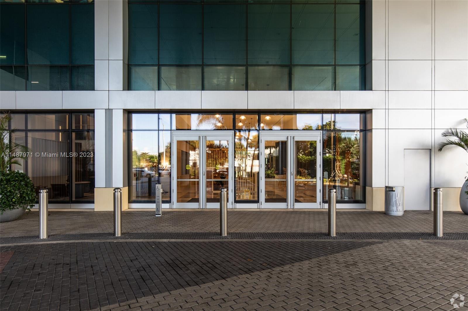 Miami's Converge Health Tech Office Building valet rideshare cul-de-sac at 1951 NW 7th Ave