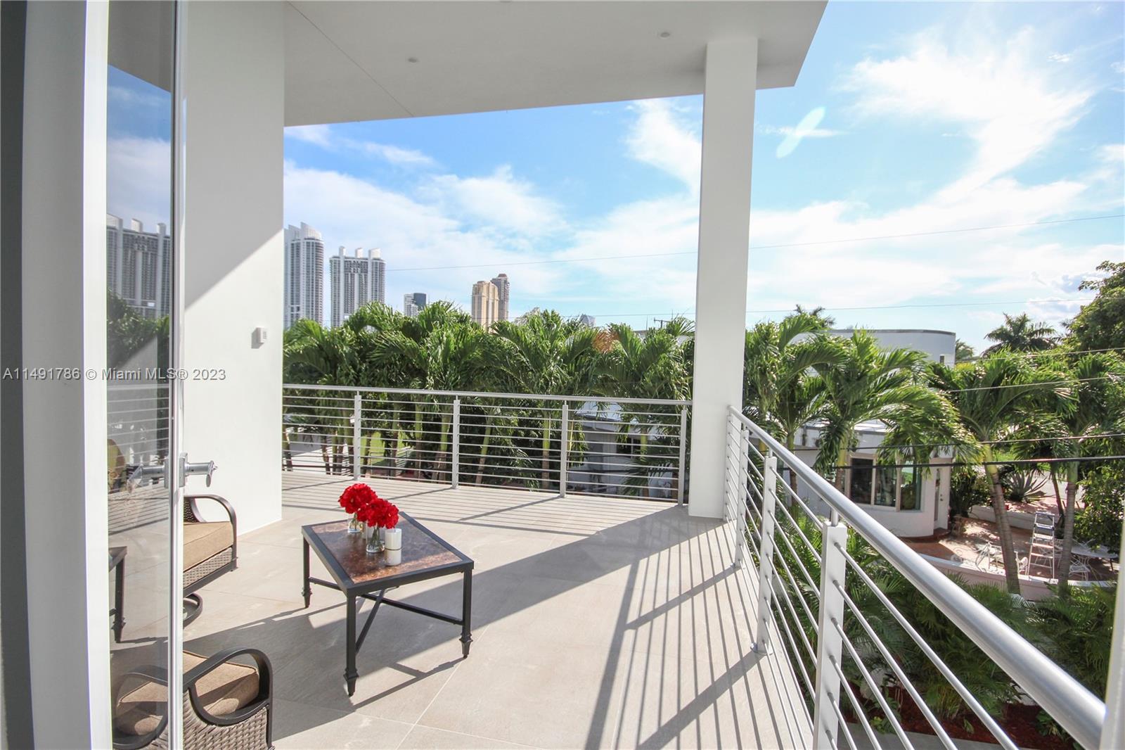 Second floor master bedroom balcony.