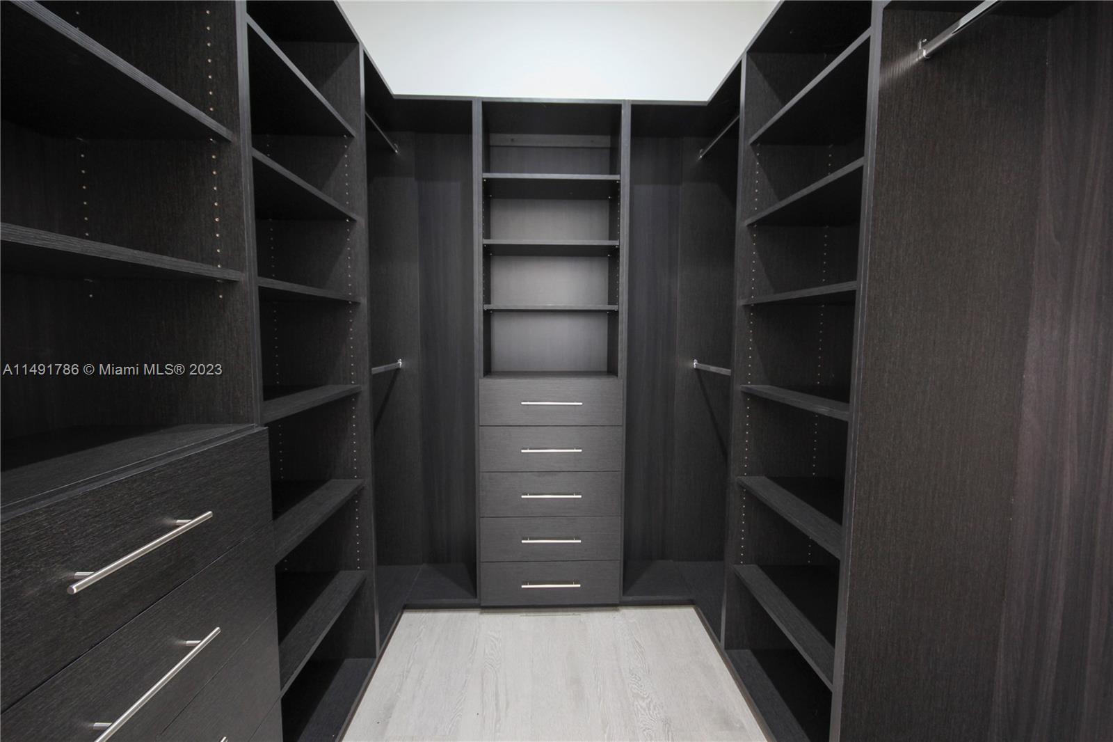 Master walk in closet