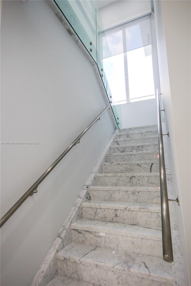 Italian marble staircase.
