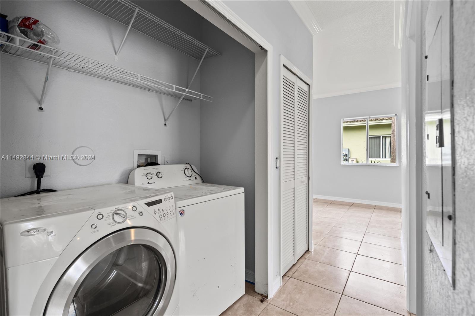 Washer and dryer.