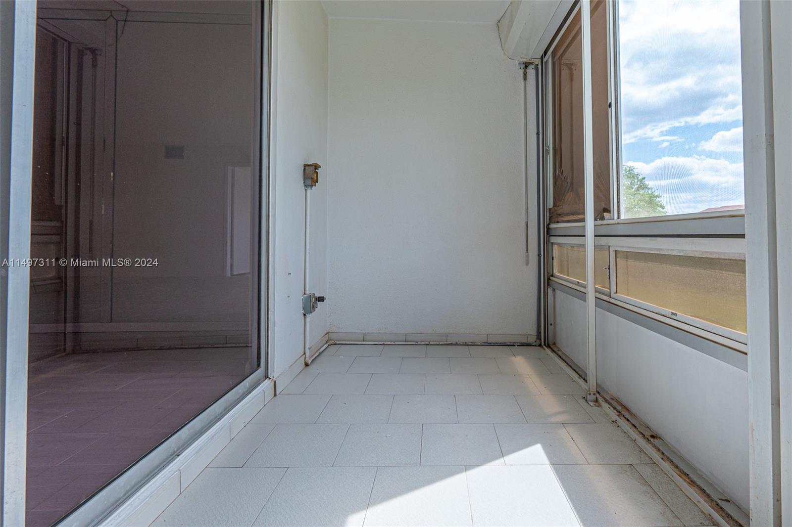 Tiled Terrace from Glass Sliders