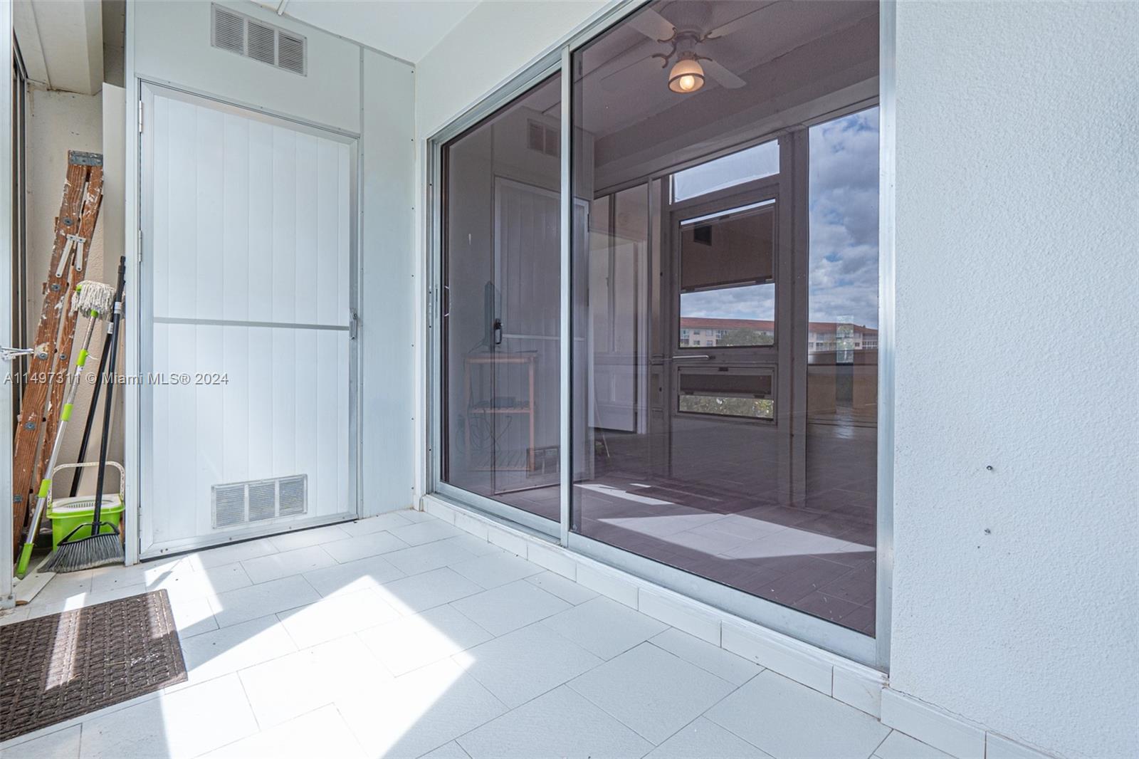 Tiled Terrace from Glass Sliders