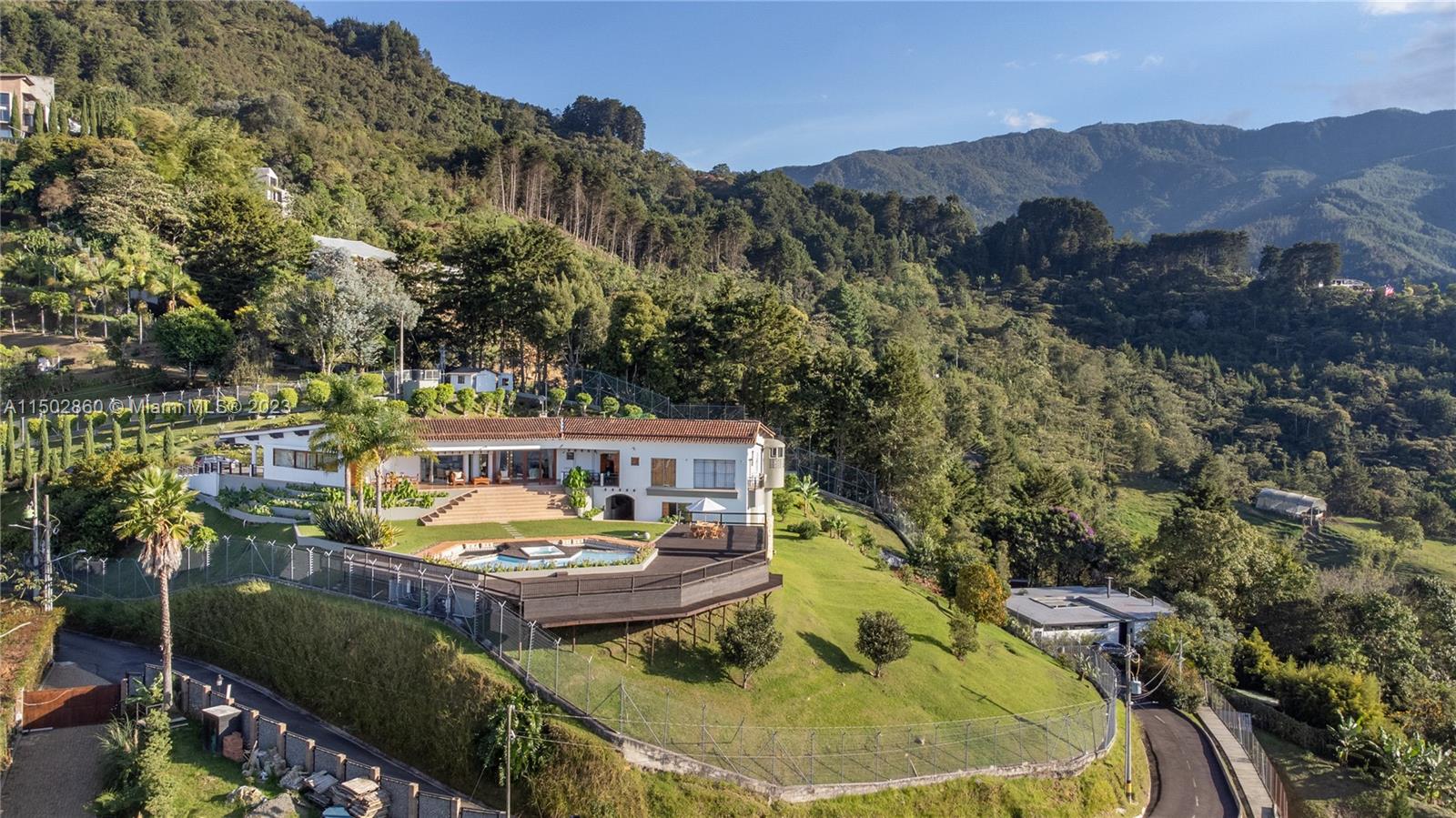 This magnificent property, situated in the “La Parcela  el Escobero” subdivision of Envigado, Medellin, Colombia.