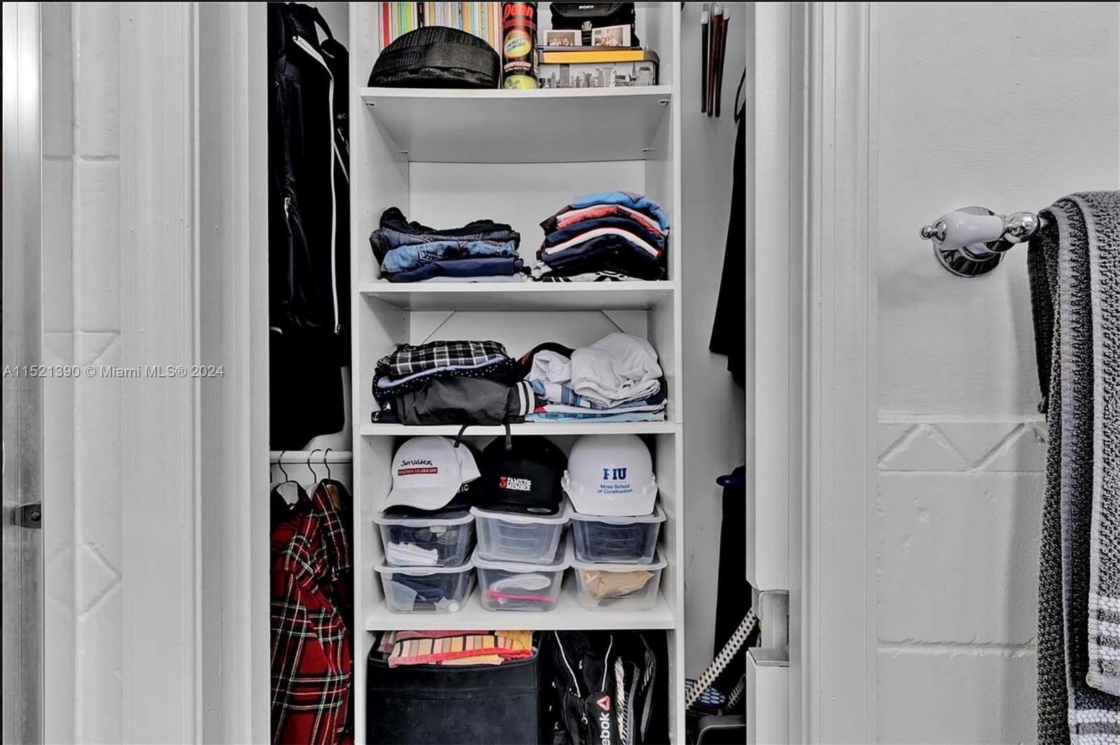 unit 2 bathroom 1 closet