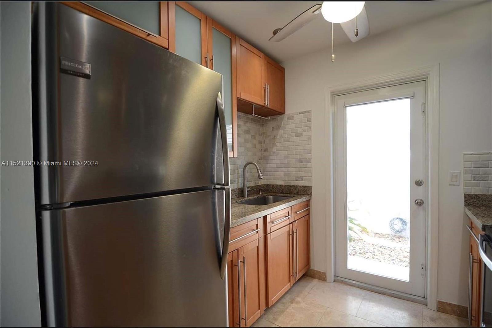 unit 1 kitchen side door, second entrance