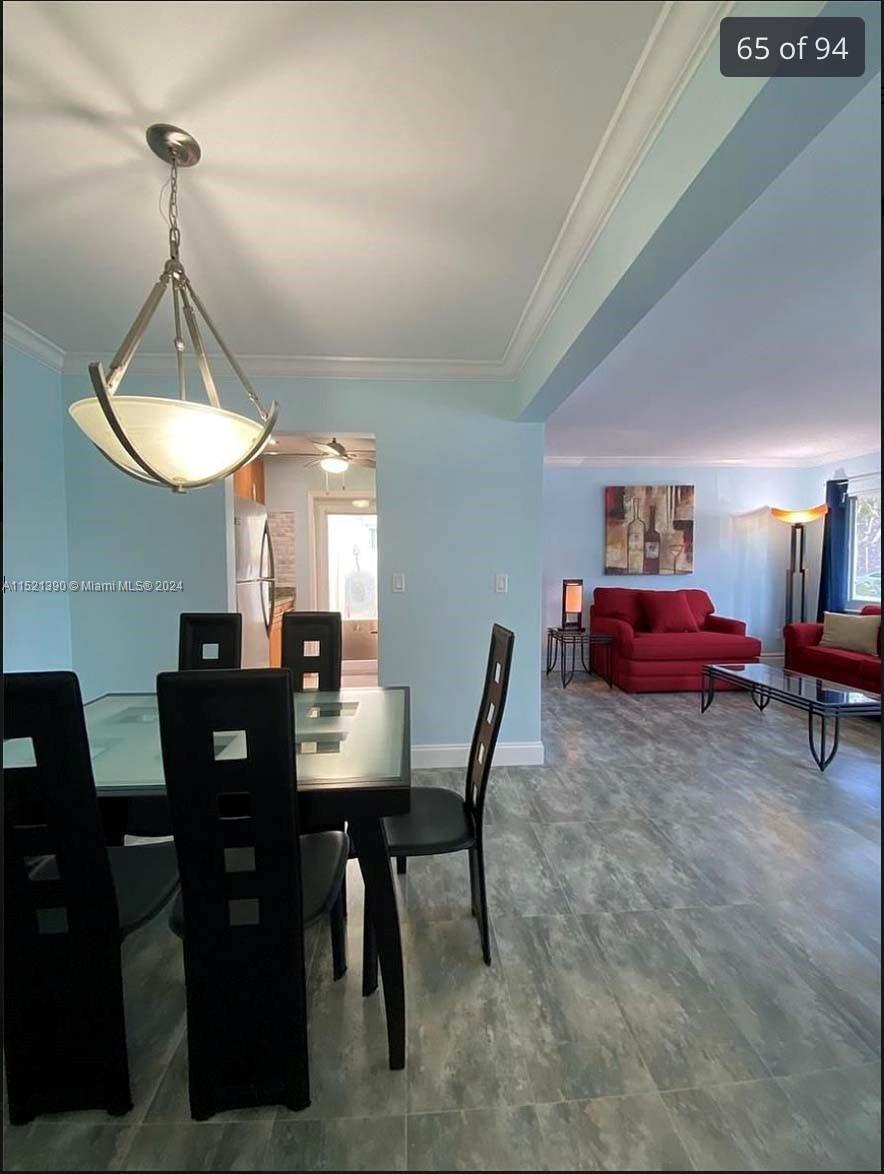 unit 1 dining staged