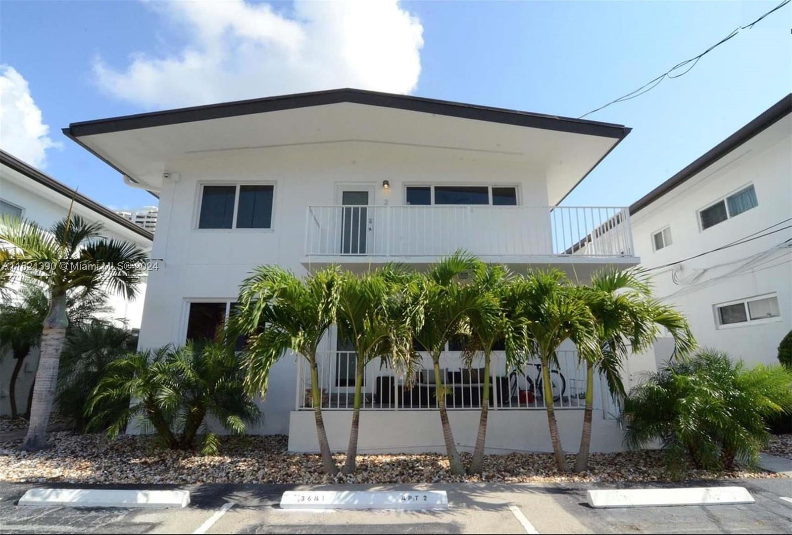 8 parking spots total