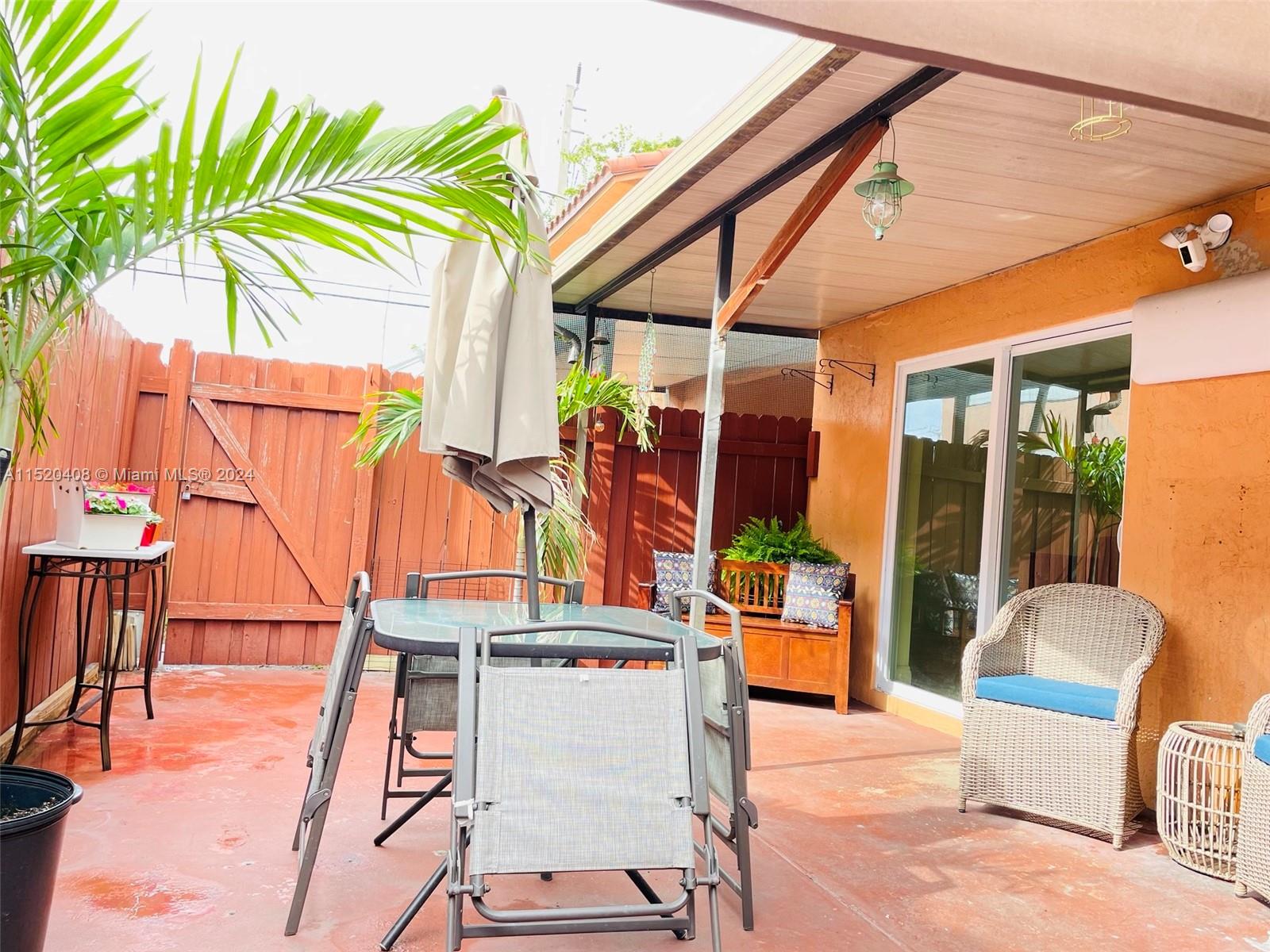 Enclosed patio