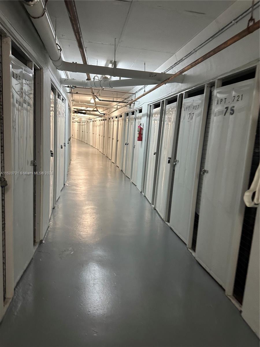 deeded storage lockers.