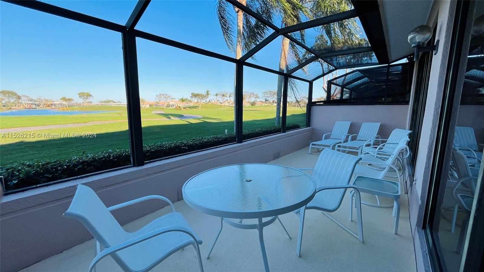 Screened patio