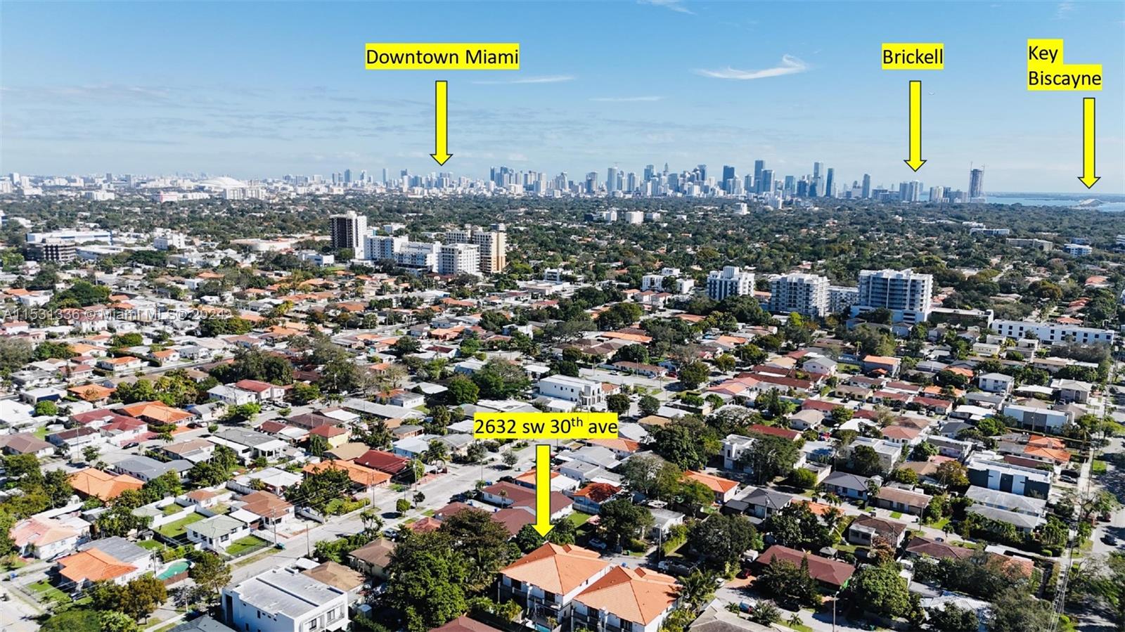 Very close to Key Biscayne, Brickell, Downtown Miami, South Beach.