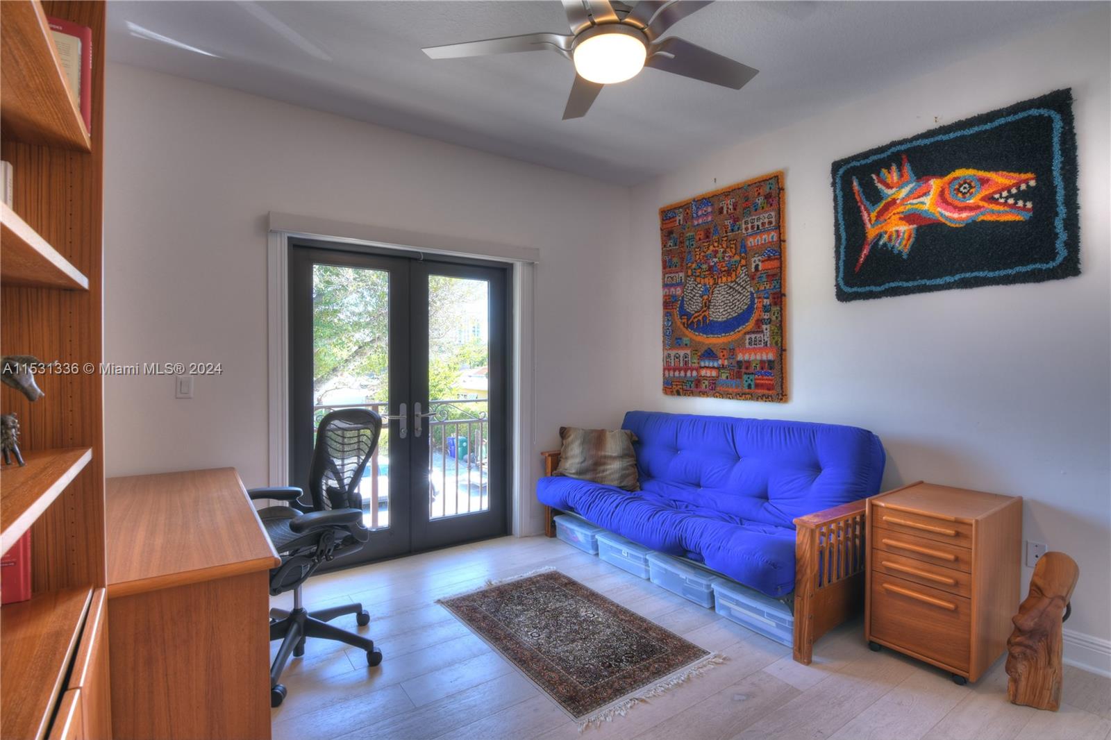 2nd bedroom has private bathroom inside  and new Hunter Douglas blinds on windows.