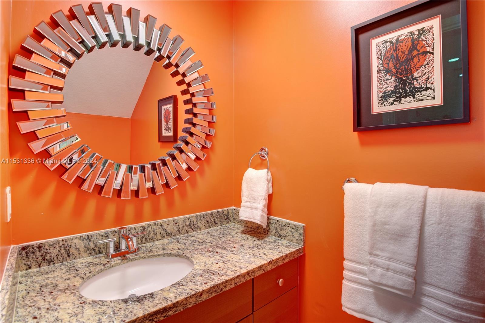 Half bathroom downstairs.