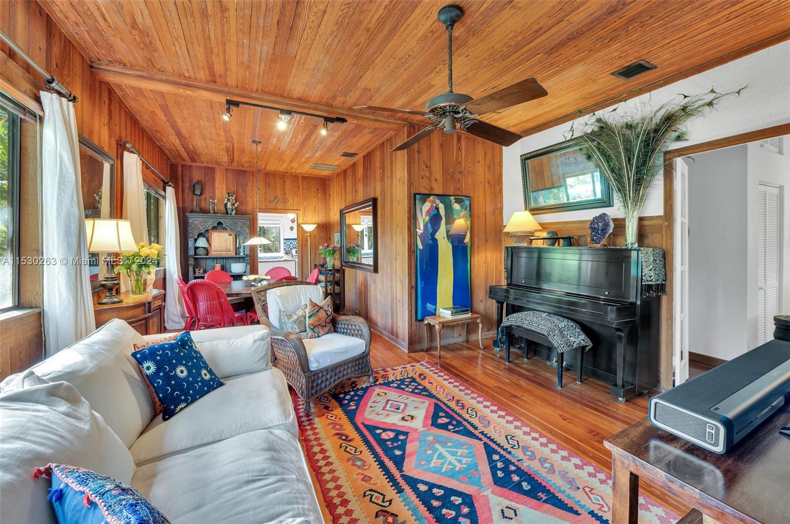 The ceilings are high and the rooms are glowing with charm.