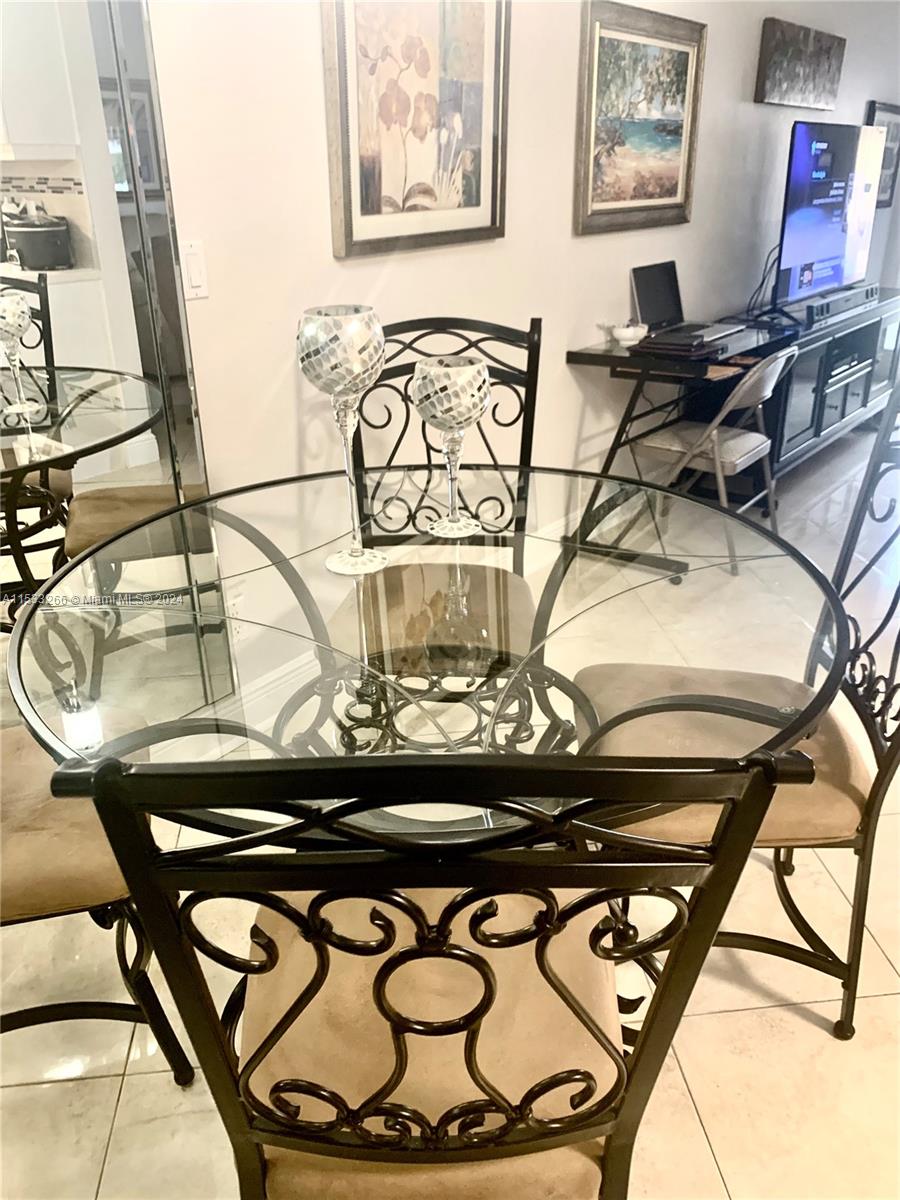 GLASS & CHROME DINING SET