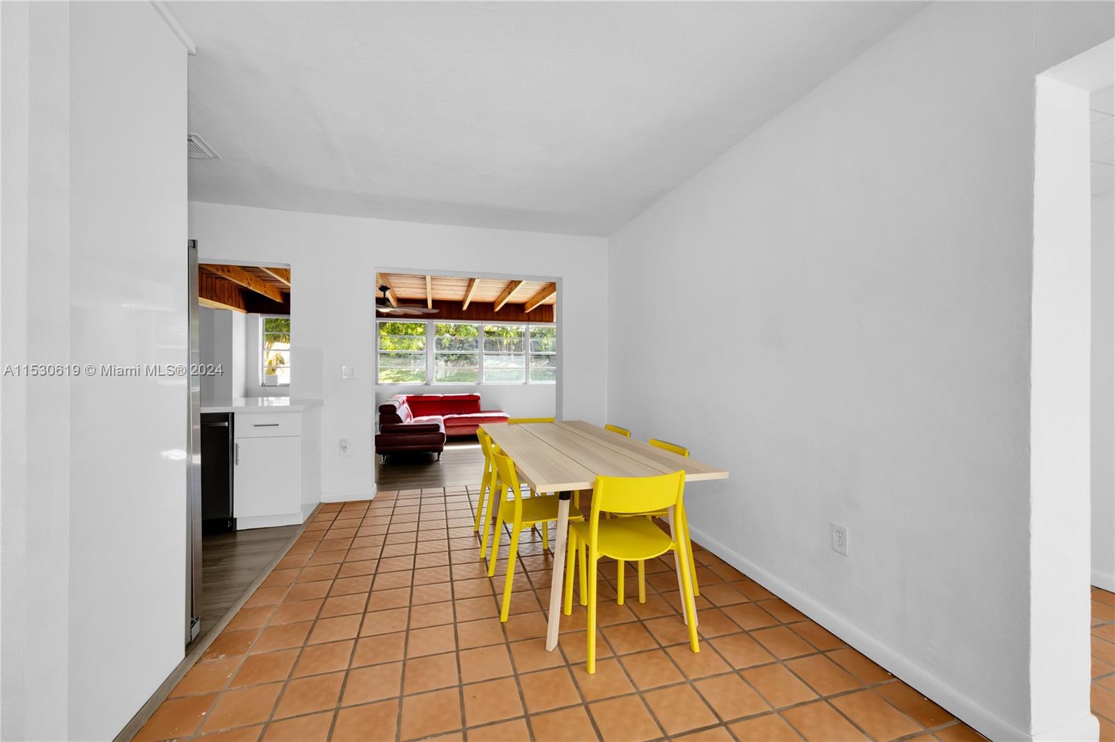Dining Area off New Kitchen.
