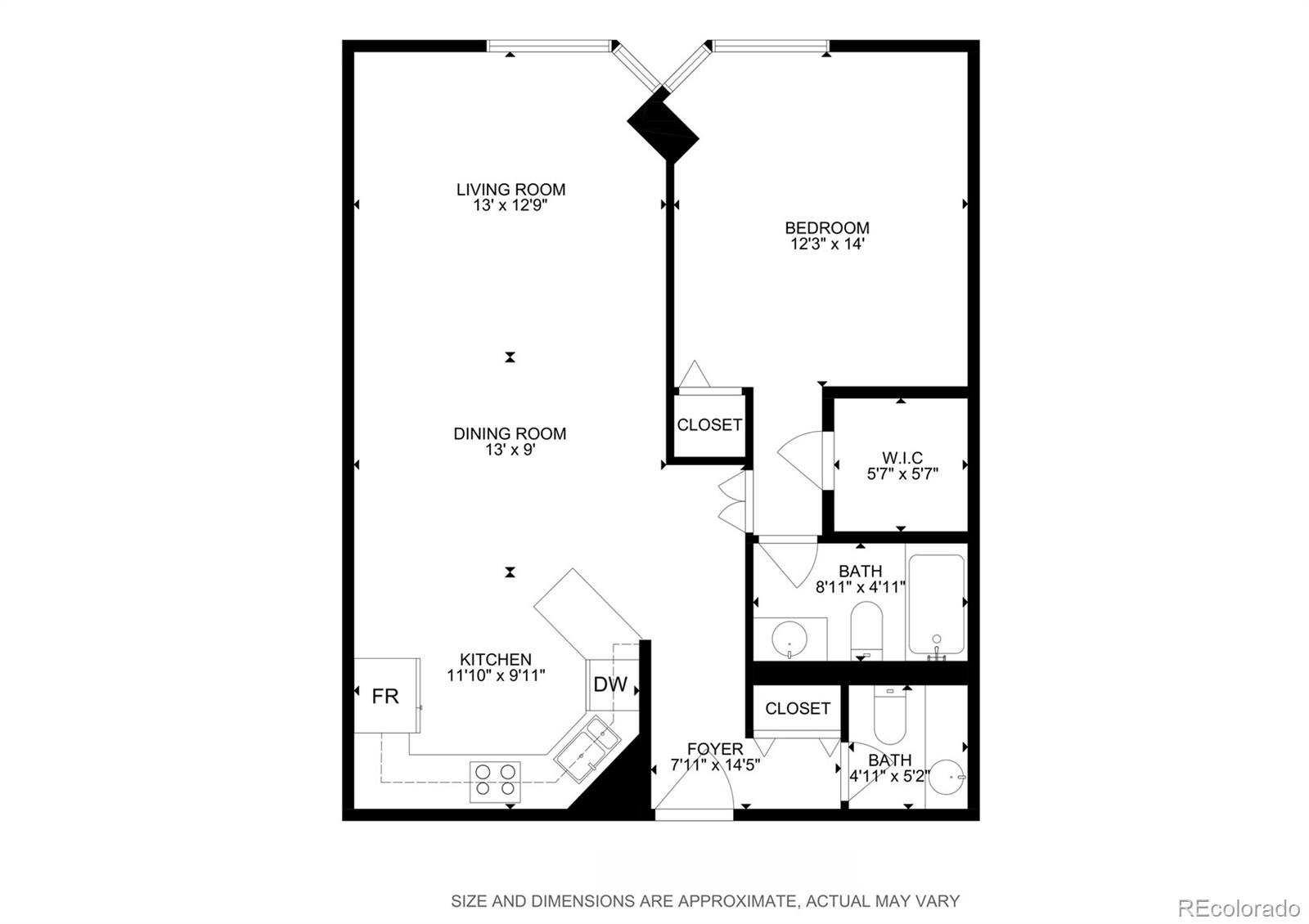 1625 Larimer Street #1008, Denver, CO 80202, 1 Bedroom Bedrooms, ,2 BathroomsBathrooms,Residential,For Sale,Barclay Towers,Larimer,REC7337593