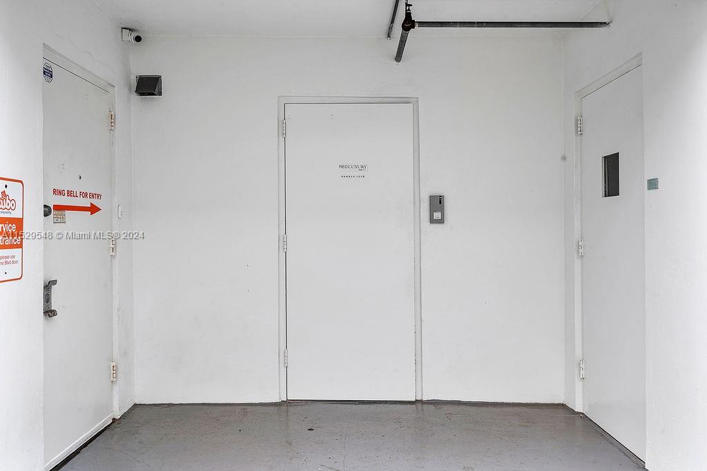 Back door for deliveries