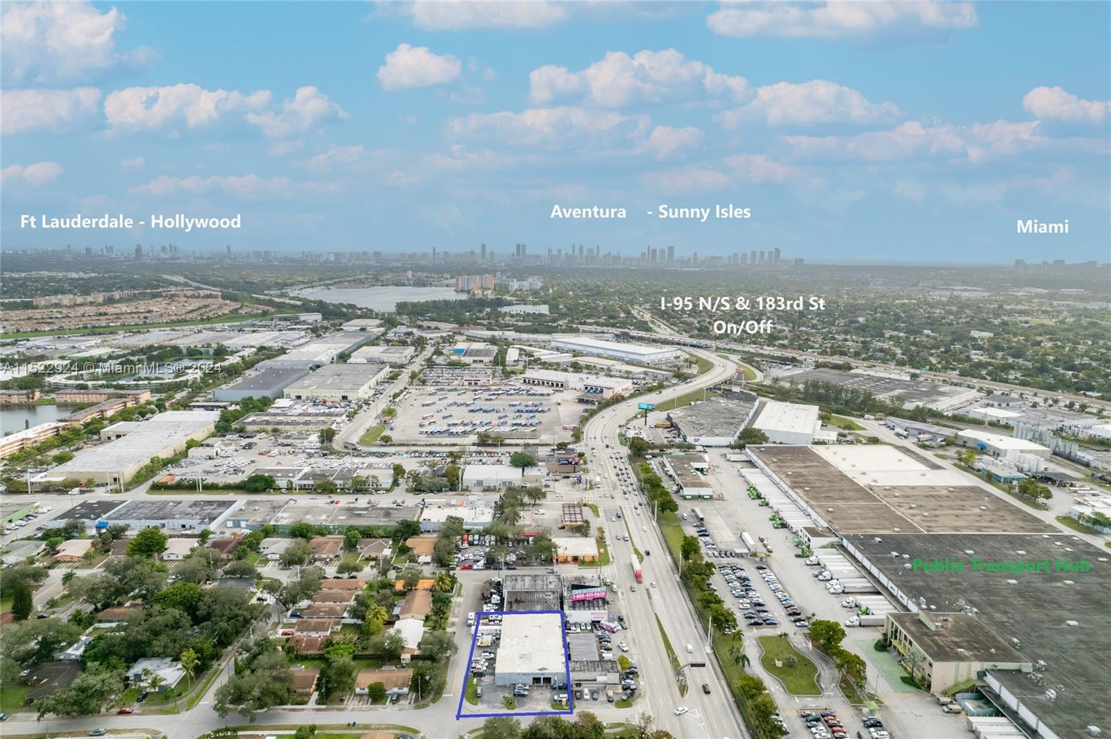 Minutes to I-95 N/S equally between Fort Lauderdale & Miami Airports & Sea Ports.
