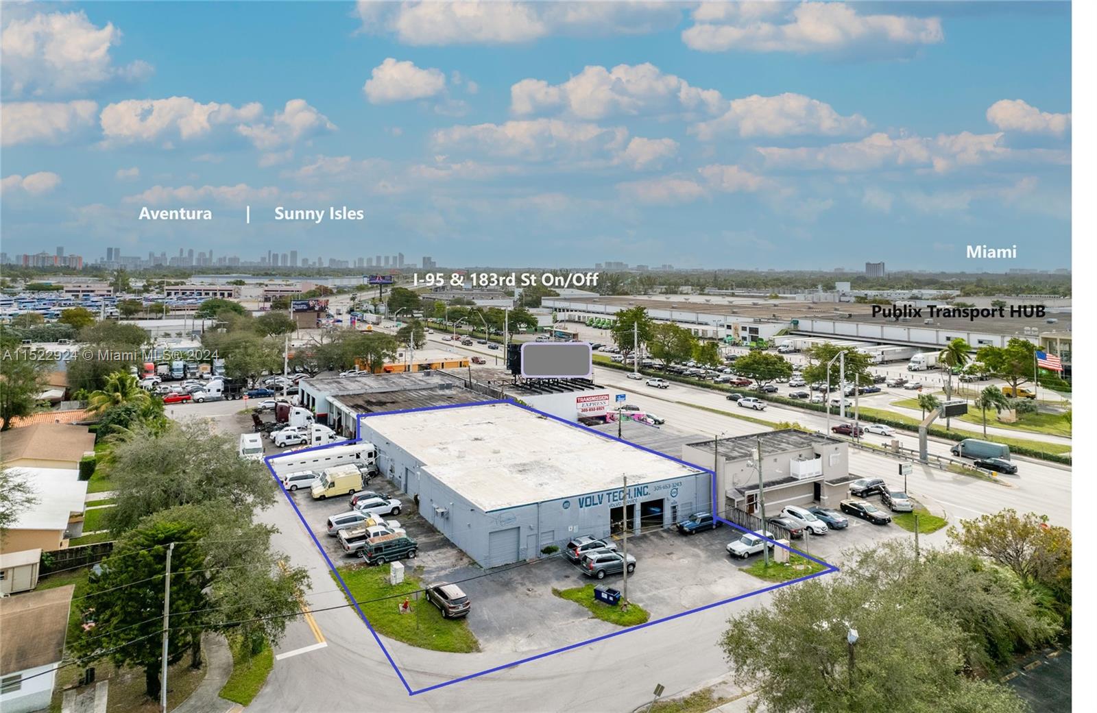 Great location close and convenient access to I-85 on/off at NE 183rd St | Miami Gardens Drive.  See attached OM.