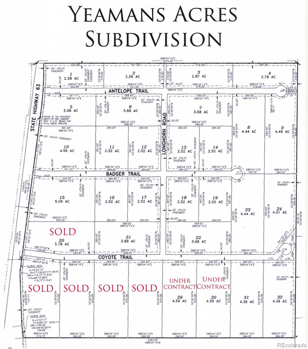 Lot 31 Coyote Trail, Akron, CO 80720, ,Land,For Sale,Coyote Trail,REC4219757