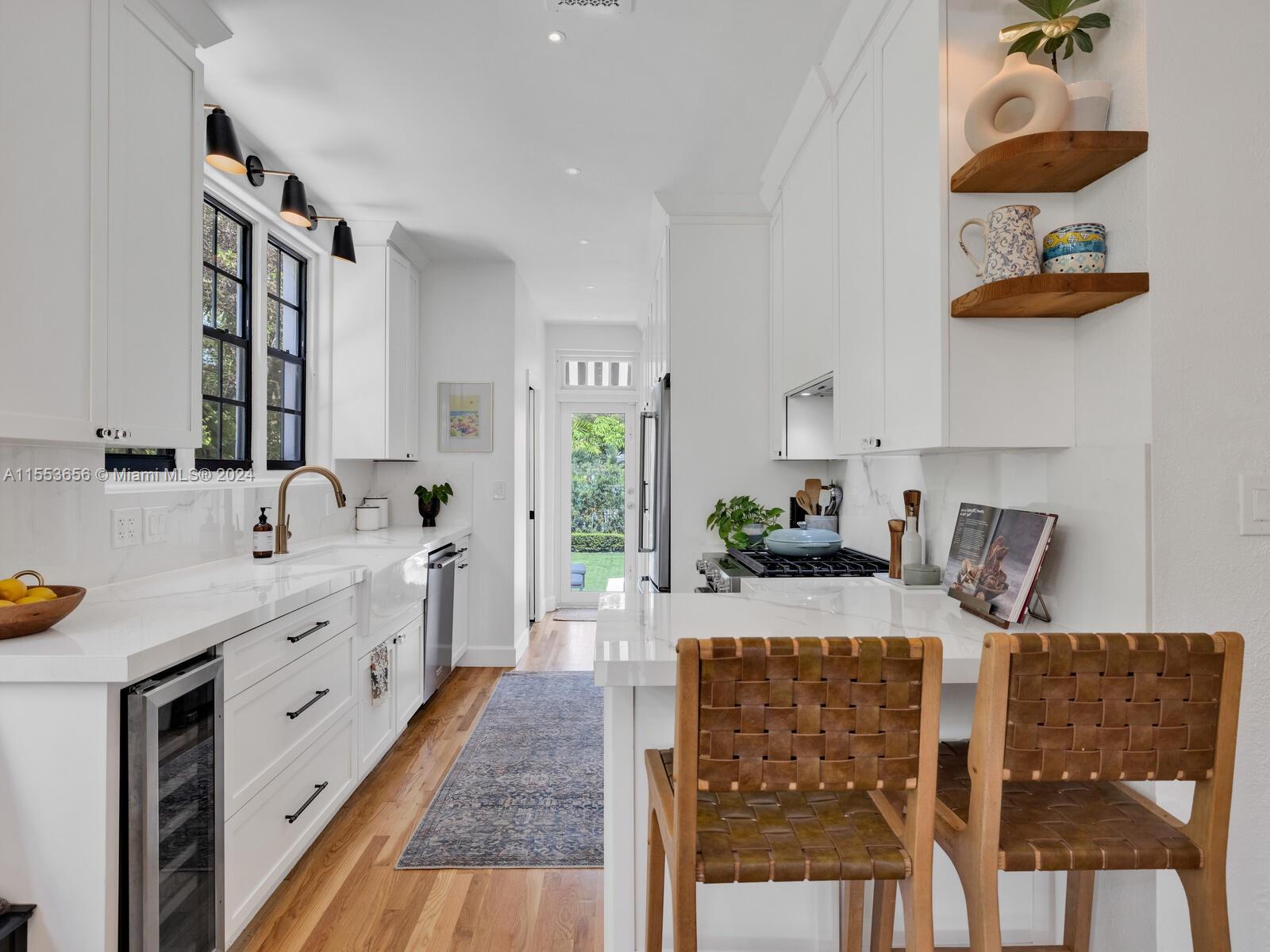 Updated Kitchen with Gas Range & Storage Galore