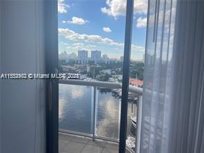 master bedroom with water view