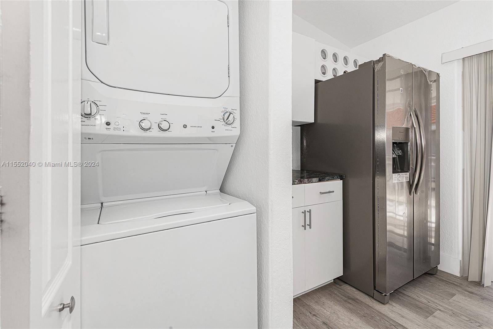 Has room for full size front load machine