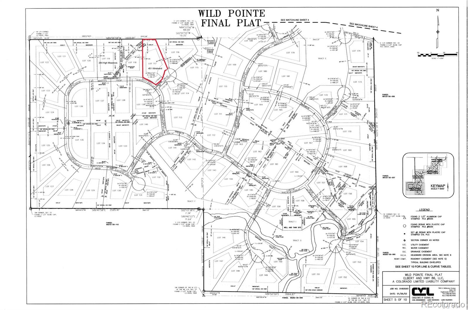 451 Windward Circle, Elizabeth, CO 80107, ,Land,For Sale,Windward,REC4516551
