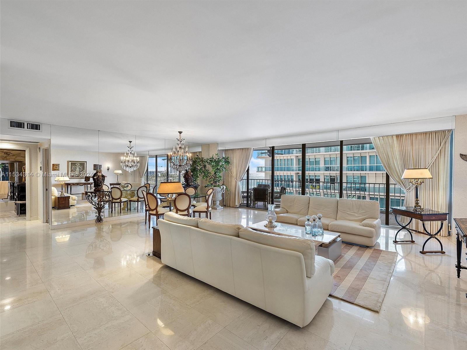 Living and dining area