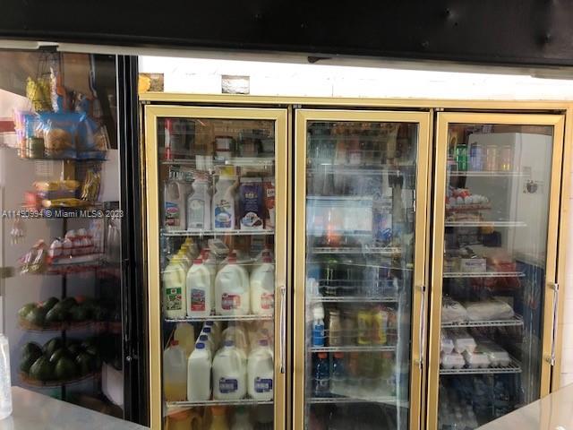 Glass cooler inside Bodega