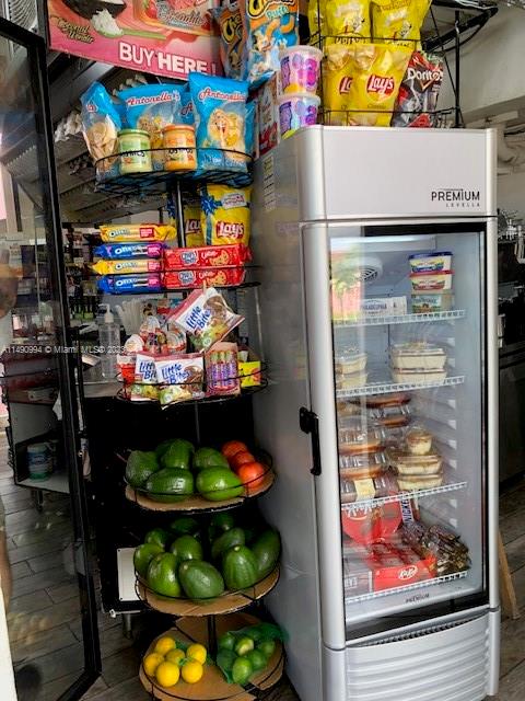 Inventory Stock and cooler inside Bodega