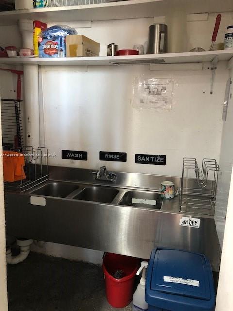 Sanitation Room within Required Space