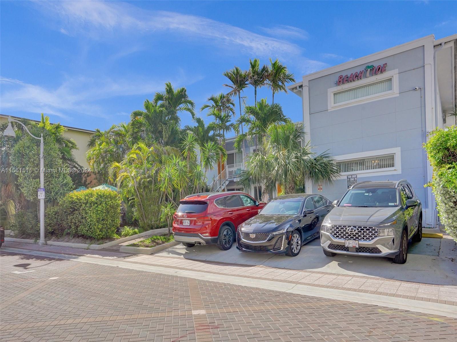 Parking in front