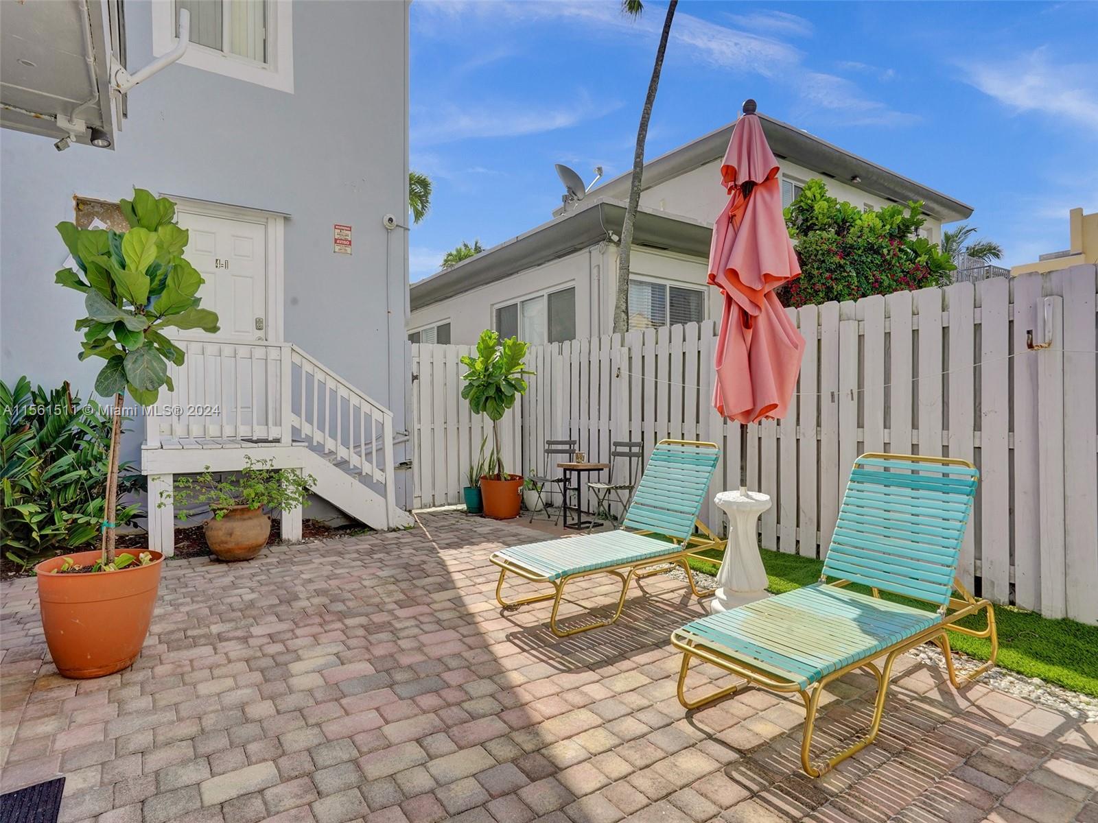 Back Patio area