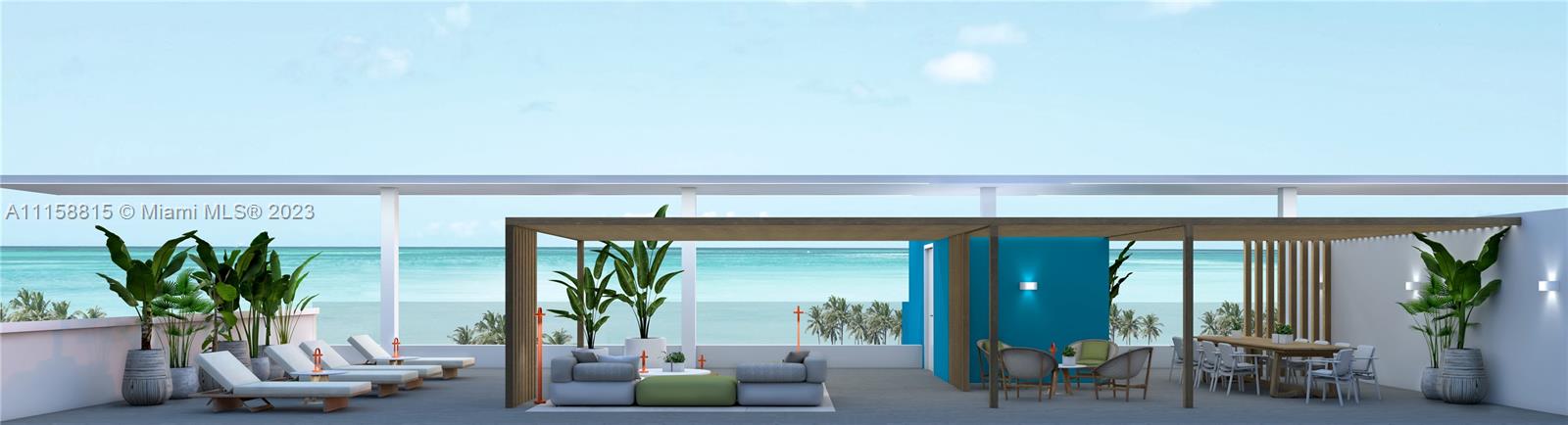 Outdoor terrace to enjoy the incredible sunsets and provides an exclusive delivery service
roof top featuring top of the line summer kitchens and private covered parking and storage.Atlantic 360 residences Aruba