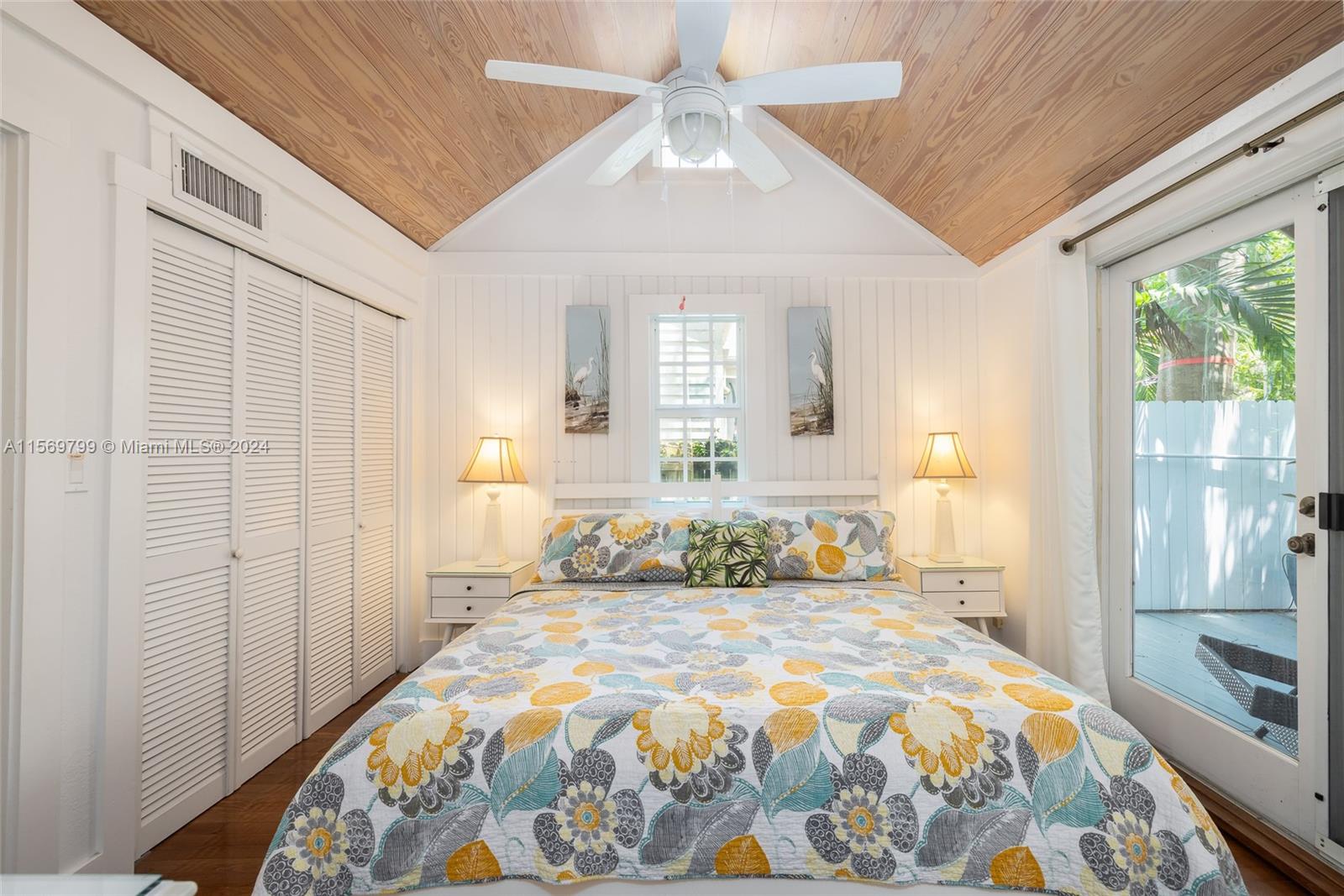 Bedroom 1
Features Beautiful wood beamed ceilings and French Doors out to the Lanai.