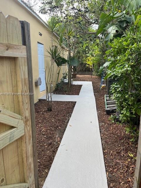 Side entrance