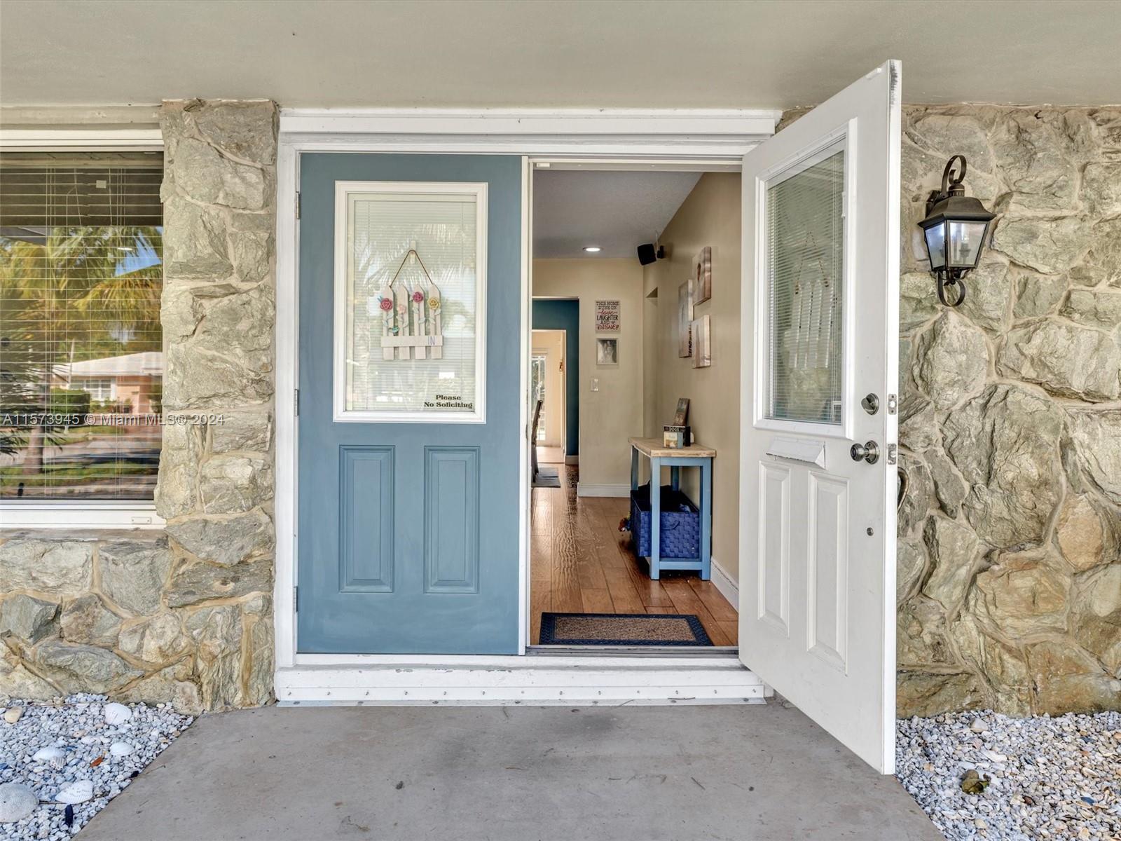 Welcoming entry into this remodeled home