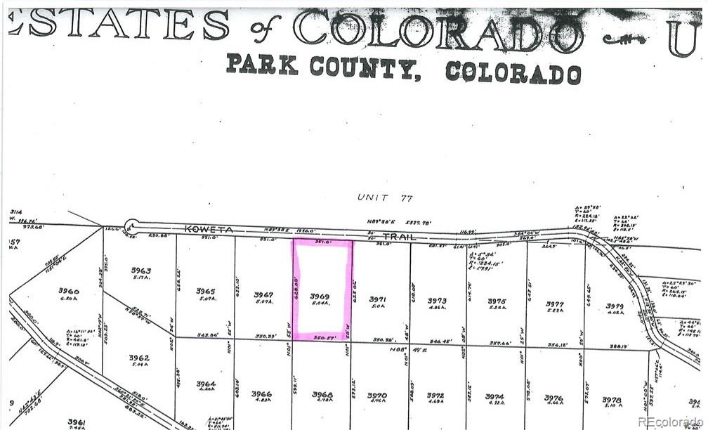 000 Koweta Trail, Hartsel, CO 80449, ,Land,For Sale,Koweta,REC6127651