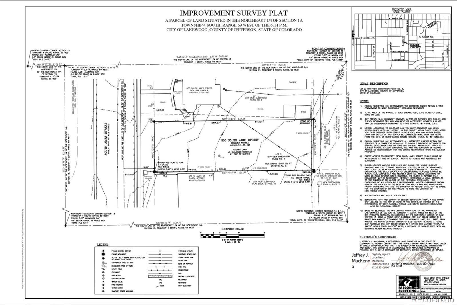 380 Ames Street, Lakewood, CO 80226, ,Land,For Sale,Ames,REC7286881
