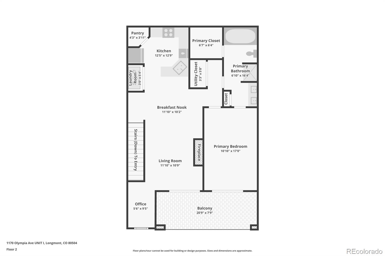 1170 Olympia Avenue #I, Longmont, CO 80504, 1 Bedroom Bedrooms, ,1 BathroomBathrooms,Residential,For Sale,Olympia,REC6525910